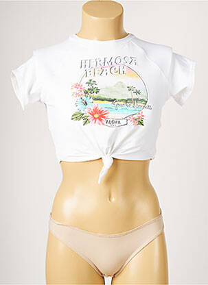 Haut de maillot de bain stretch blanc BANANA MOON femme