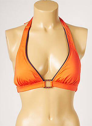 Haut de maillot de bain orange LIVIA pour femme
