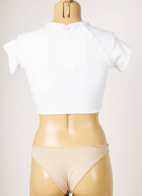 Haut de maillot de bain blanc BANANA MOON pour femme