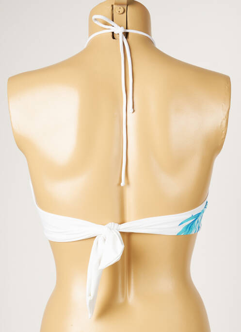 Haut de maillot de bain blanc LIVIA pour femme