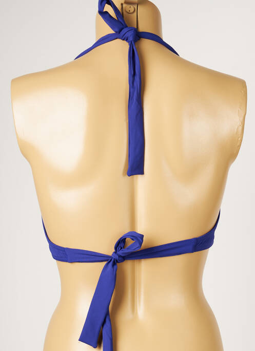 Haut de maillot de bain bleu LIVIA femme