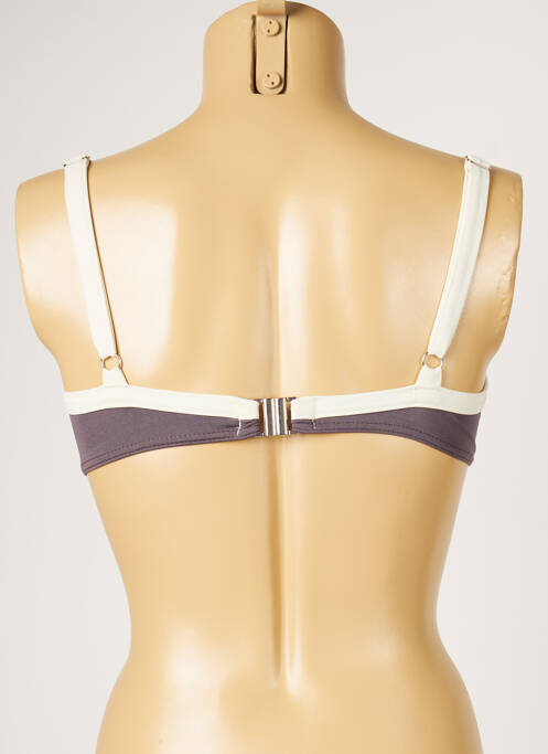 Haut de maillot de bain gris LIVIA femme