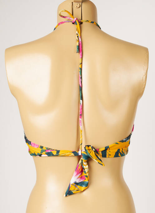 Haut de maillot de bain jaune LIVIA femme