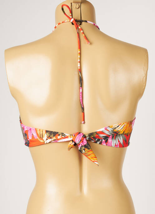 Haut de maillot de bain orange LIVIA pour femme