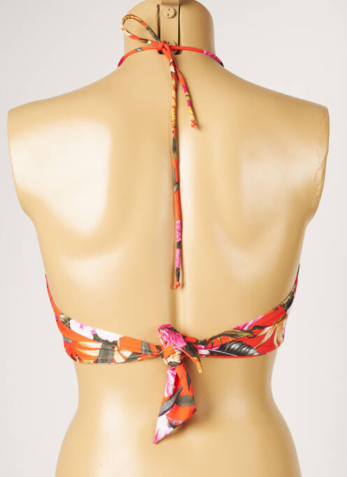 Haut de maillot de bain orange LIVIA pour femme