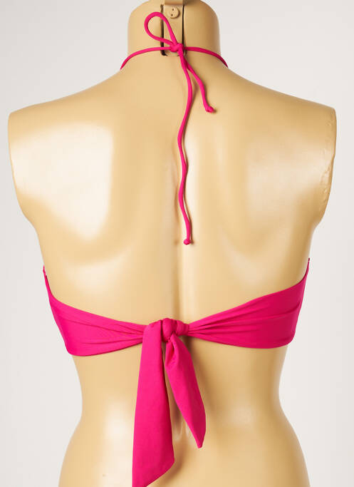 Haut de maillot de bain rose LIVIA pour femme