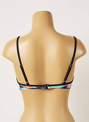 Haut de maillot de bain stretch haut soutien-gorge emboitant bleu LIVIA femme