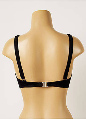 Haut de maillot de bain stretch haut soutien-gorge emboitant noir LIVIA femme