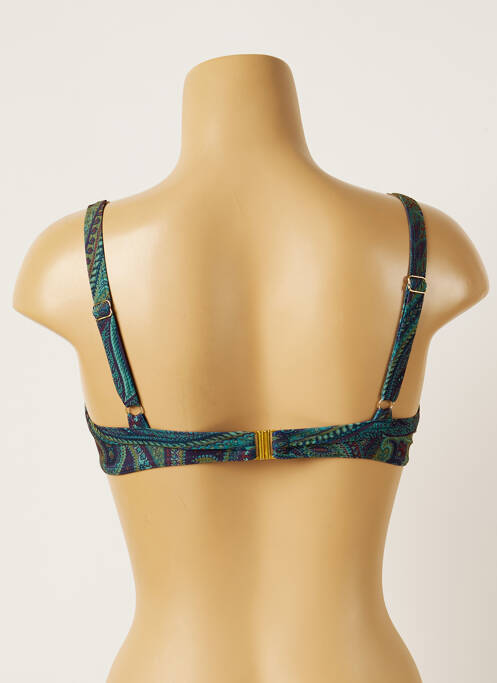 Haut de maillot de bain vert LIVIA pour femme