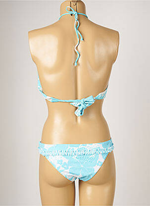 Maillot de bain 2 pièces stretch haut soutien-gorge moulé bleu BANANA MOON femme