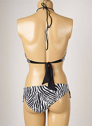 Maillot de bain 2 pièces stretch haut soutien-gorge avec mousse de rembourrage amovible noir BANANA MOON femme