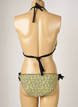 Maillot de bain 2 pièces stretch haut triangles vert BANANA MOON femme