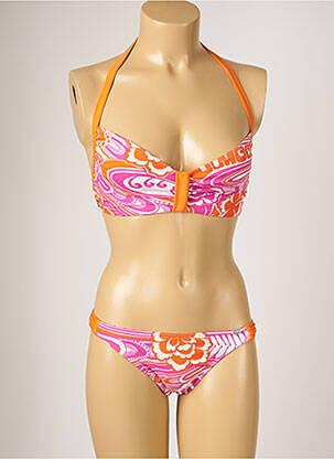 Maillot de bain 2 pièces stretch rose BANANA MOON femme