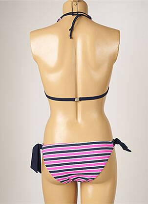 Maillot de bain 2 pièces stretch haut triangles rose BANANA MOON femme