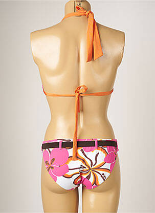 Maillot de bain 2 pièces stretch haut triangles rose BANANA MOON femme