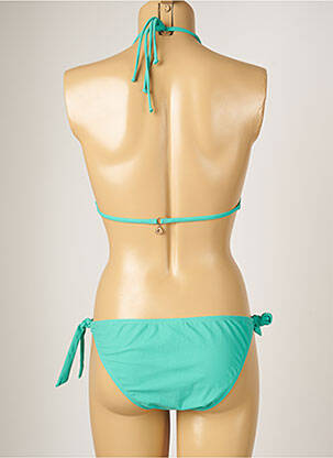 Maillot de bain 2 pièces stretch haut triangles vert BANANA MOON femme