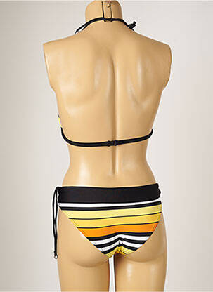 Maillot de bain 2 pièces stretch haut triangles jaune BANANA MOON femme