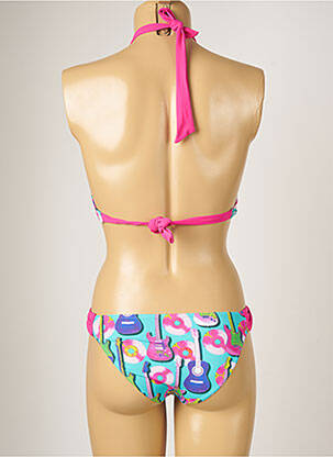 Maillot de bain 2 pièces stretch bleu BANANA MOON femme