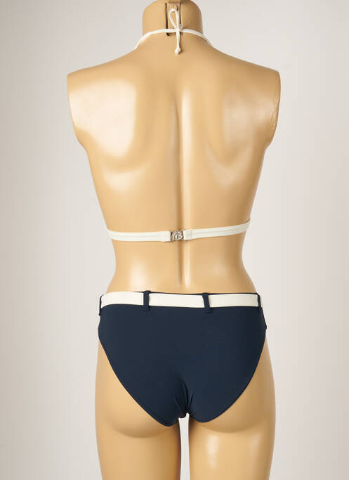 Maillot de bain 2 pièces stretch haut triangles bleu BANANA MOON femme