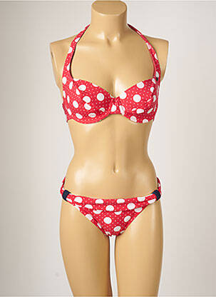 Maillot de bain 2 pièces stretch rouge BANANA MOON femme