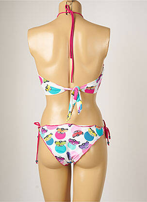 Maillot de bain 2 pièces stretch haut soutien-gorge moulé rose BANANA MOON femme
