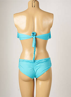 Maillot de bain 2 pièces stretch haut bandeau bleu BANANA MOON femme