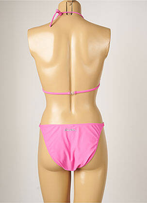 Maillot de bain 2 pièces stretch haut triangles rose BANANA MOON femme