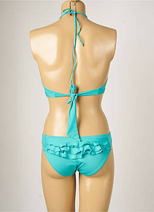 Maillot de bain 2 pièces stretch haut soutien-gorge moulé bleu BANANA MOON femme