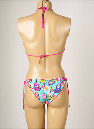 Maillot de bain 2 pièces stretch haut soutien-gorge moulé bleu BANANA MOON femme