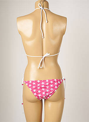 Maillot de bain 2 pièces stretch haut soutien-gorge moulé rose BANANA MOON femme