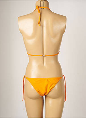 Maillot de bain 2 pièces stretch haut triangles orange BANANA MOON femme