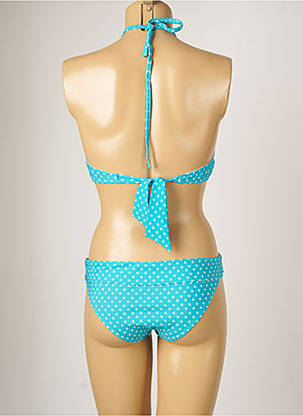 Maillot de bain 2 pièces stretch haut soutien-gorge moulé bleu BANANA MOON femme