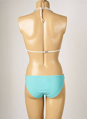 Maillot de bain 2 pièces stretch haut triangles bleu BANANA MOON femme