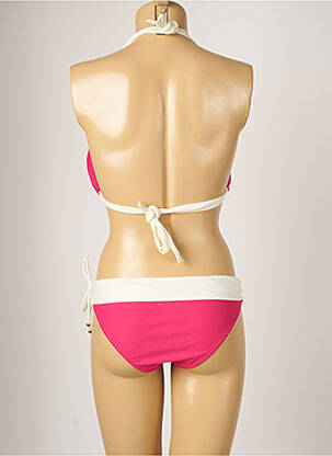 Maillot de bain 2 pièces stretch haut soutien-gorge moulé rose BANANA MOON femme