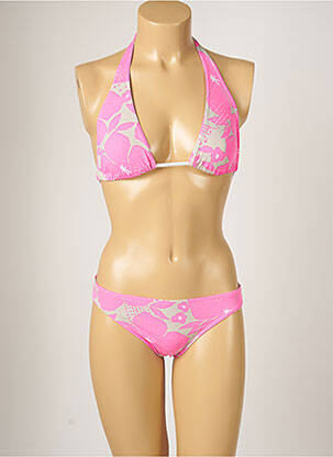 Maillot de bain 2 pièces stretch rose BANANA MOON femme