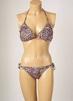 Maillot de bain 2 pièces stretch haut soutien-gorge moulé violet BANANA MOON femme
