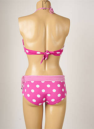 Maillot de bain 2 pièces stretch haut soutien-gorge moulé rose BANANA MOON femme
