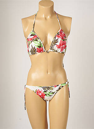 Maillot de bain 2 pièces stretch haut soutien-gorge moulé vert BANANA MOON femme