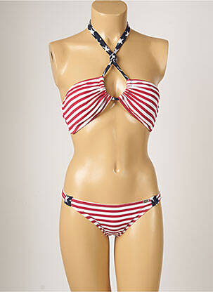 Maillot de bain 2 pièces stretch rouge BANANA MOON femme