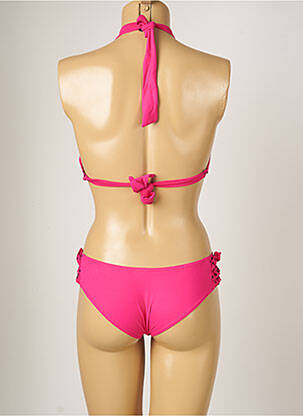 Maillot de bain 2 pièces stretch haut soutien-gorge moulé rose BANANA MOON femme