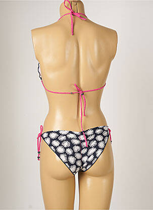 Maillot de bain 2 pièces stretch haut soutien-gorge moulé bleu BANANA MOON femme