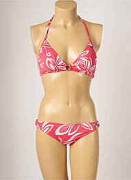 Maillot de bain 2 pièces stretch haut soutien-gorge moulé rose BANANA MOON femme