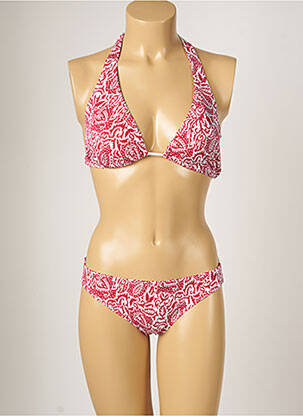 Maillot de bain 2 pièces stretch rouge BANANA MOON femme