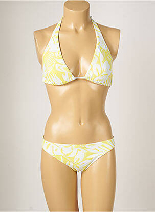 Maillot de bain 2 pièces stretch jaune BANANA MOON femme