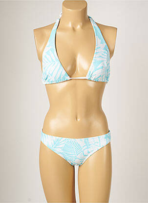Maillot de bain 2 pièces stretch bleu BANANA MOON femme