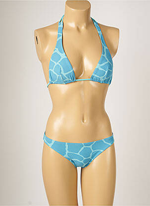Maillot de bain 2 pièces stretch bleu BANANA MOON femme