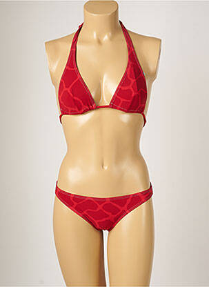 Maillot de bain 2 pièces stretch rouge BANANA MOON femme