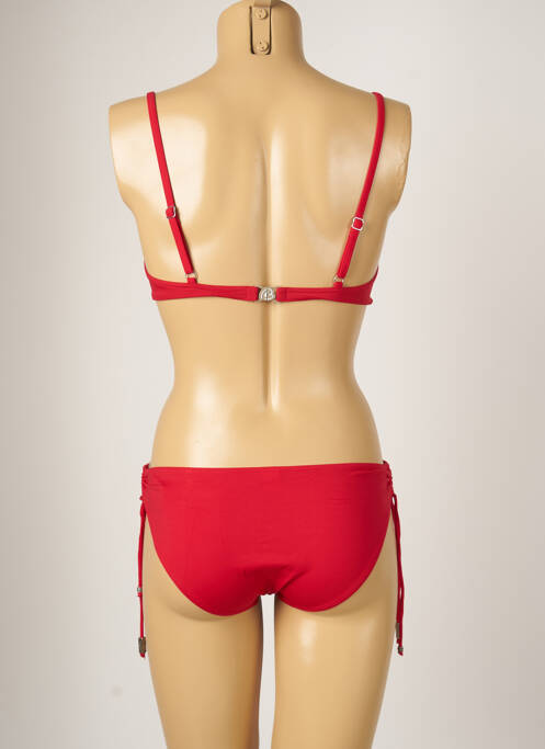 Maillot de bain 2 pièces stretch haut soutien-gorge moulé rouge BANANA MOON femme