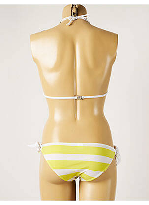 Maillot de bain 2 pièces stretch haut triangles vert BANANA MOON femme