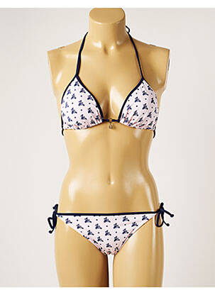 Maillot de bain 2 pièces stretch haut soutien-gorge avec mousse de rembourrage amovible rose BANANA MOON femme
